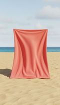 Oversized Sunset Coral Microfiber Towel