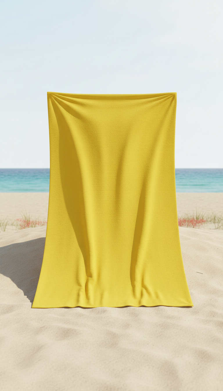Oversized Lemon Microfiber Towel